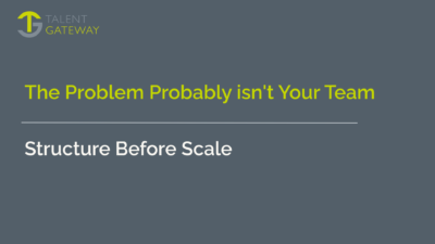 The Problem Probably isn’t Your Team
